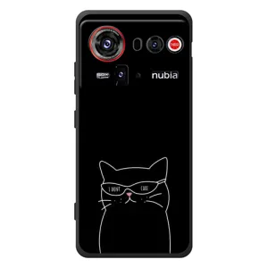Чехол с рисунком кот на ZTE nubia Z80 Ultra (Равнодушный кот)