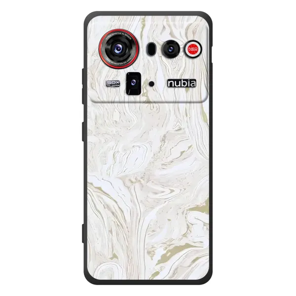 Чохол з принтом «Білий мрамор» для ZTE nubia Z80 Ultra