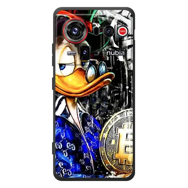 Чохол з принтом «Біткойн Скрудж» для ZTE nubia Z80 Ultra