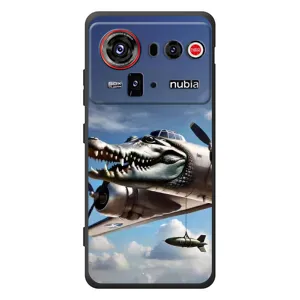 Чехол с мемом Тралалело тралала на ZTE nubia Z80 Ultra (Бомбардиро крокодило)