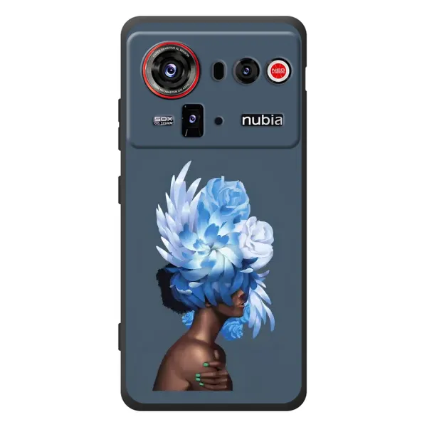 Чохол з принтом «Квіти на голові» для ZTE nubia Z80 Ultra