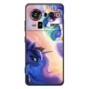 Чехол для ЗТЕ нубия З80 Ультра - (Единорожки - Новинки) (AlphaPrint) (Единорожки)