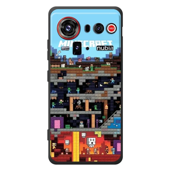 Чохол з принтом «фон Minecraft» для ZTE nubia Z80 Ultra