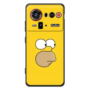 Чехол с Симпсонами для ZTE nubia Z80 Ultra (VPrint) (Гомер)
