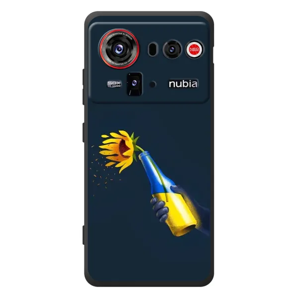 Чехол с принтом «Коктейль молотова» для ZTE nubia Z80 Ultra
