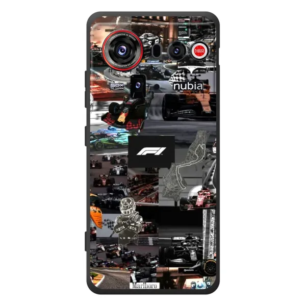 Чохол з принтом «Гоночний колаж Ф1» для ZTE nubia Z80 Ultra