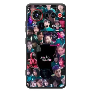 Чехол Гра в кальмара для ZTE nubia Z80 Ultra (Коллаж Игра кальмара)