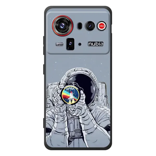 Чохол з принтом «Космонавт фото» для ZTE nubia Z80 Ultra