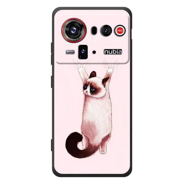 Чохол з принтом «Котик падає» для ZTE nubia Z80 Ultra