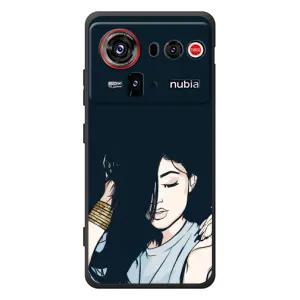 Чехол с печатью для ZTE nubia Z80 Ultra - (Мода) (AlphaPrint) (Красивая девочка)