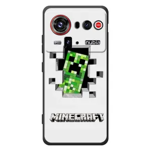 Чехол Майнкрафт на ZTE nubia Z80 Ultra (AlphaPrint) Minecraft (крипер Майнкрафт)