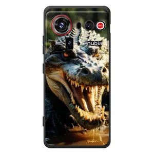Чехол с картинкой «Хищники» для ZTE nubia Z80 Ultra (Опасный крокодил)