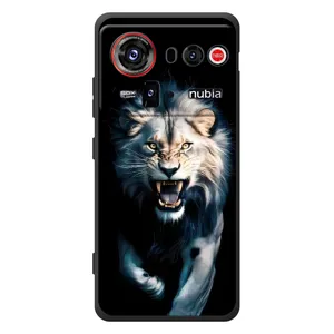 Чехол с картинкой «Хищники» для ZTE nubia Z80 Ultra (Лев в темноте)