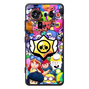 Чехол для ZTE nubia Z80 Ultra Бравл Старс (VPrint) (Лого Brawl Stars)