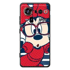 Эксклюзивный чехол для ZTE nubia Z80 Ultra (AlphaPrint - Мультяшные) (Маус в очках)