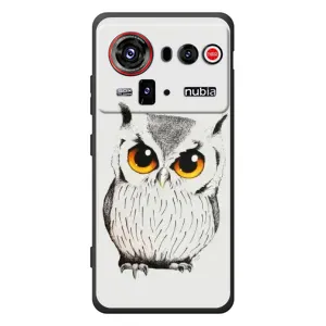 Чехол с птицами на ZTE nubia Z80 Ultra (VPrint) (Милая Сова)
