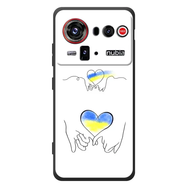 Чехол с принтом «Мир Украине» для ZTE nubia Z80 Ultra