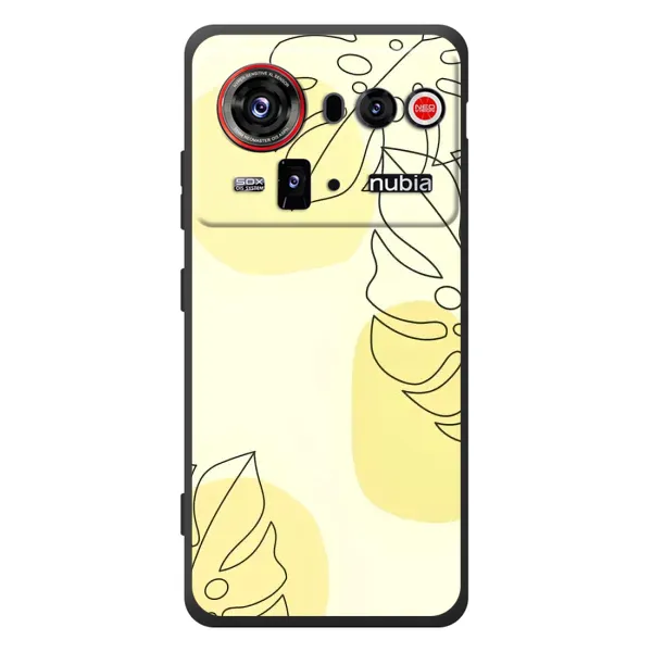 Чохол з принтом «Жовта монстера арт» для ZTE nubia Z80 Ultra Чохол з принтом «Жовта монстера арт» для ZTE nubia Z80 Ultra