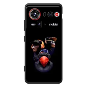 Чехол с Обезьянами ZTE nubia Z80 Ultra - (AlphaPrint) (Три обезьяны)