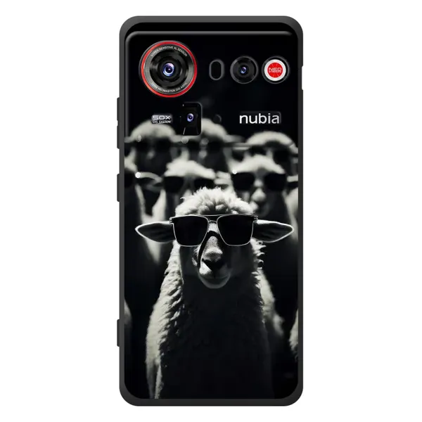Чохол з принтом «Овечка в окулярах» для ZTE nubia Z80 Ultra Чохол з принтом «Овечка в окулярах» для ZTE nubia Z80 Ultra