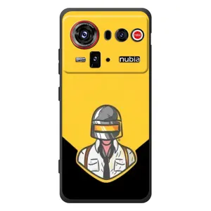 Чехол PUBG для ЗТЕ нубия З80 Ультра (AlphaPrint) (Пабг в шлеме)