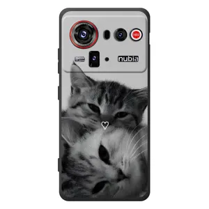 Чехол с рисунком кот на ZTE nubia Z80 Ultra (Пара котов)