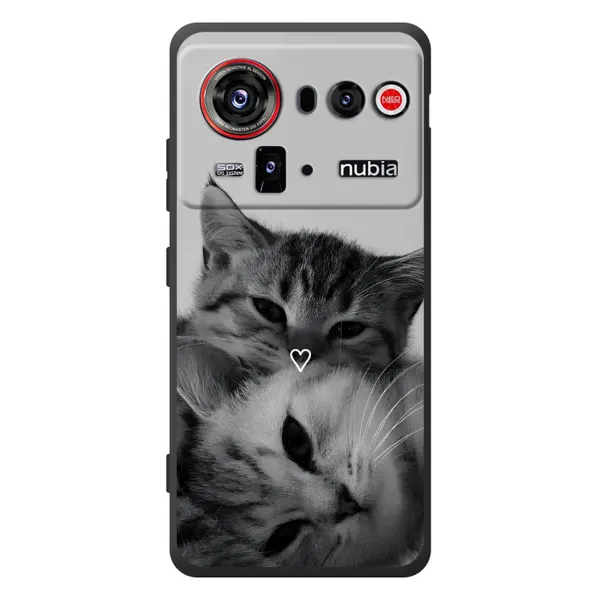 Чехол с принтом «Пара котов» для ZTE nubia Z80 Ultra