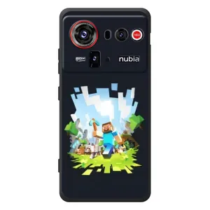 Чехол Майнкрафт на ZTE nubia Z80 Ultra (AlphaPrint) Minecraft (персонажи Minecraft)