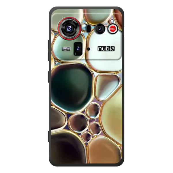 Чохол з принтом «Радужний Мрамор» для ZTE nubia Z80 Ultra