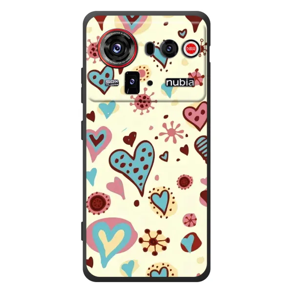Чехол с принтом «Сердечки» для ZTE nubia Z80 Ultra Чехол с принтом «Сердечки» для ZTE nubia Z80 Ultra