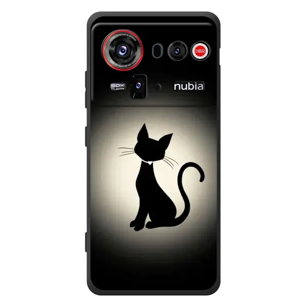 Чохол з принтом «Силует котика» для ZTE nubia Z80 Ultra Чохол з принтом «Силует котика» для ZTE nubia Z80 Ultra