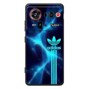 Чехлы Адидас для ZTE nubia Z80 Ultra (AlphaPrint) (Синий Адидас)