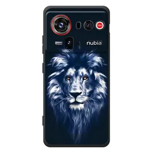 Чехол со Львом для ZTE nubia Z80 Ultra (VPrint) (Синий Лев)