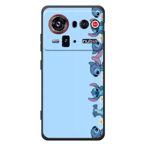 Чехол с принтом Стич на ZTE nubia Z80 Ultra (Стич фон)