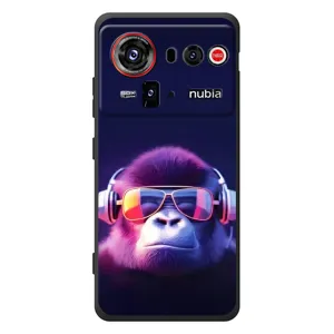 Чехол с Обезьянами ZTE nubia Z80 Ultra - (AlphaPrint) (Стильная обезьяна)