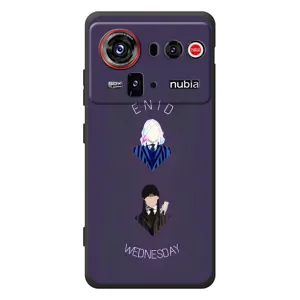 Чехлы Венсдей на ZTE nubia Z80 Ultra Уэнсдей (AlphaPrint) (Уэнздей и подруга)
