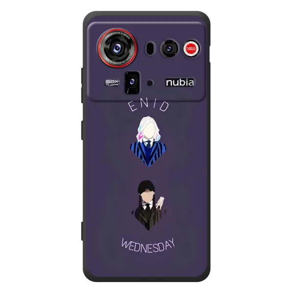 Чохол з принтом «Венздей і подруга» для ZTE nubia Z80 Ultra Чохол з принтом «Венздей і подруга» для ZTE nubia Z80 Ultra