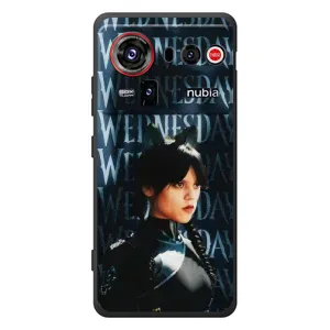Чехлы Венсдей на ZTE nubia Z80 Ultra Уэнсдей (AlphaPrint) (Уэнздей кошка)