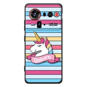 Чехол для ЗТЕ нубия З80 Ультра - (Единорожки - Новинки) (AlphaPrint) (Unicorn)