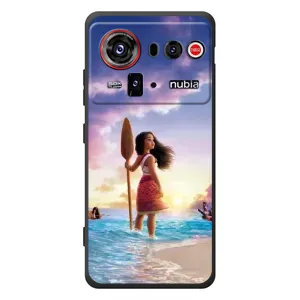 Чехол с мультфильмом Моана ZTE nubia Z80 Ultra (Моана с веслом)