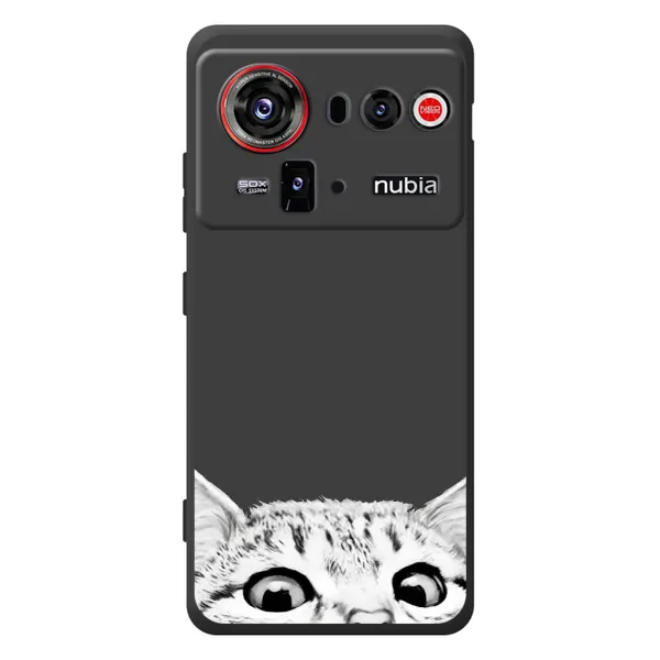 Чохол з принтом «Виглядає котик» для ZTE nubia Z80 Ultra