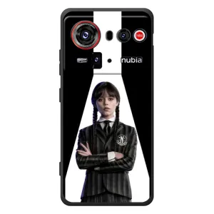 Чехлы Венсдей на ZTE nubia Z80 Ultra Уэнсдей (AlphaPrint) (W-Wednesday)