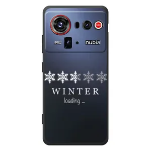 Зимние Чехлы для ЗТЕ нубия З80 Ультра - прозрачный фон (Winter loading)