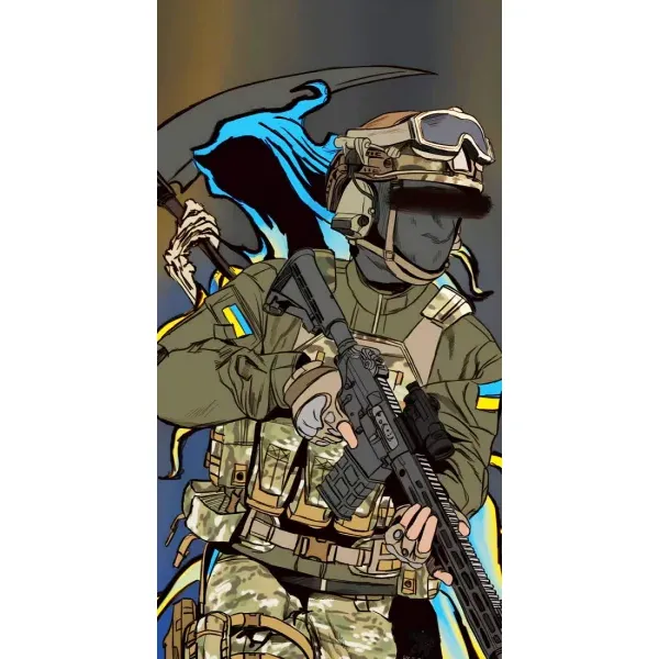 Чохол з принтом «Воїн ЗСУ» для ZTE Blade V2020 Smart