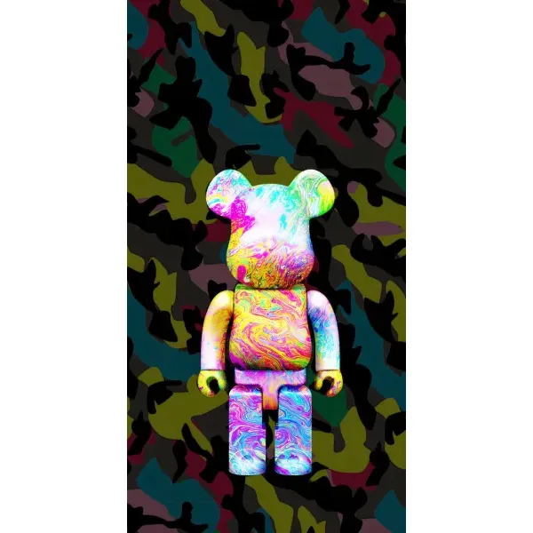 Чохол з принтом «Яскравий Bearbrick» для ZTE Blade V2020 Smart