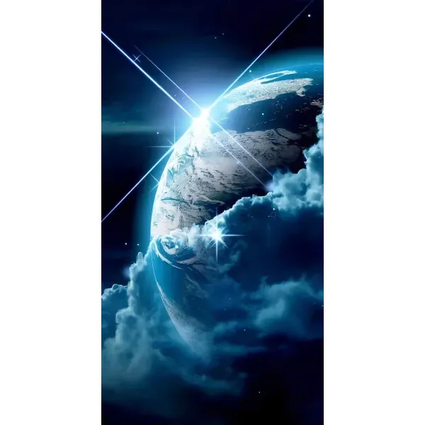 Чехол с принтом «Земля с космоса» для ZTE Blade V2020 Smart