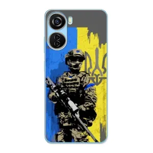 Чехлы с картинкой ЗСУ для ZTE V40 Design (AlphaPrint) (АРТ солдат)