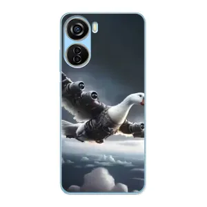 Чехол с мемом Тралалело тралала на ZTE V40 Design (Бомбардини гусини)