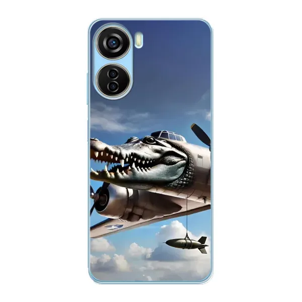 Чехол с принтом «Бомбардиро крокодило» для ZTE V40 Design Чехол с принтом «Бомбардиро крокодило» для ZTE V40 Design