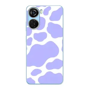 Чехол с принтом коровы на ЗТЕ В40 Десигн (Фиолетова Буренка)